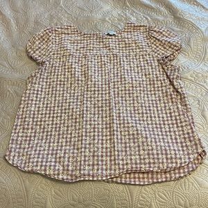 Floral Gingham Blouse
